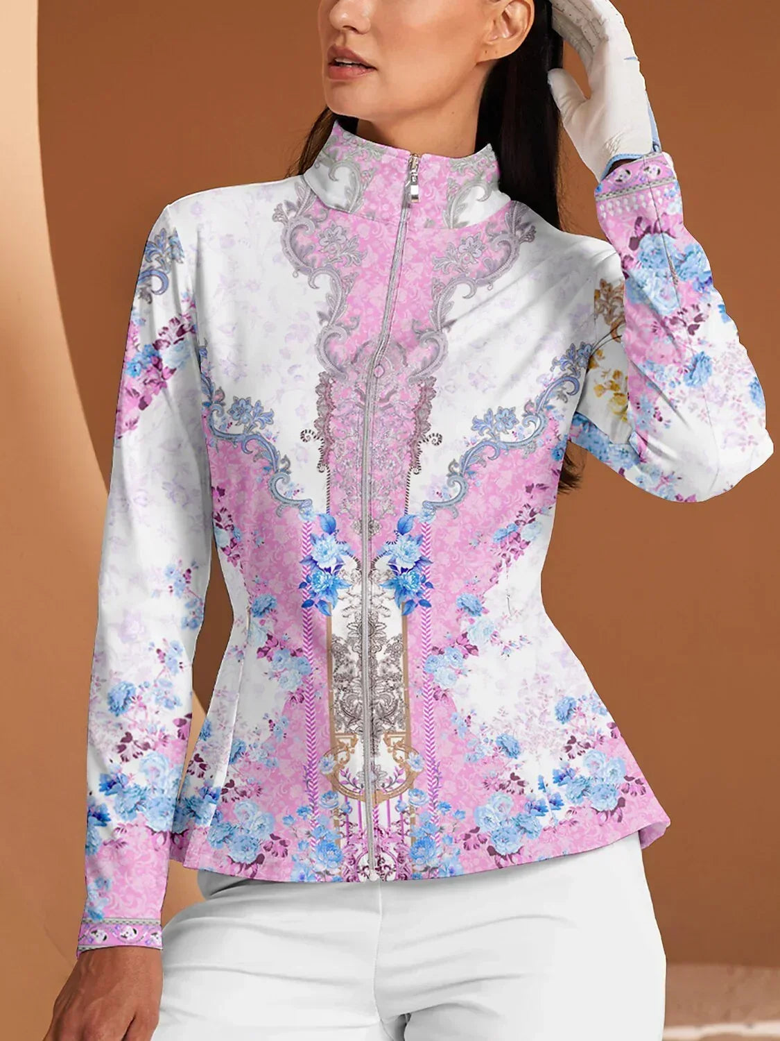 Botanical Energy Ruffle Golf Jacket Sun Protection