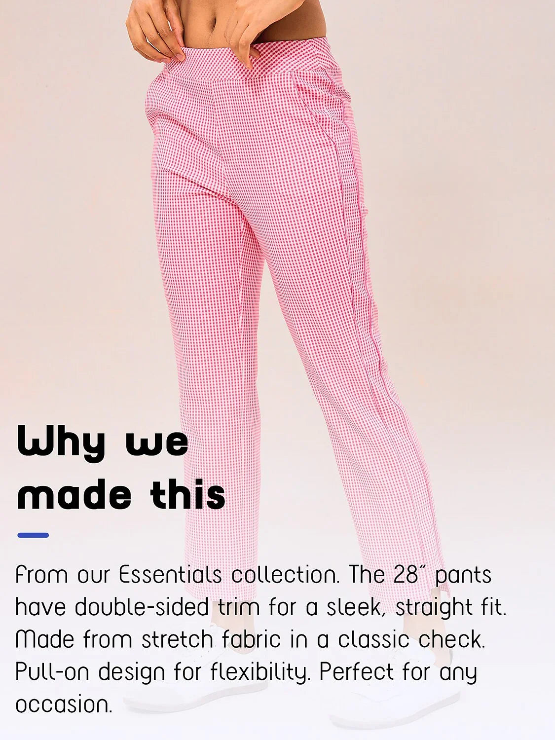 EAGLE 28 Inch Performance Stretch Trimmed Ankle Pants