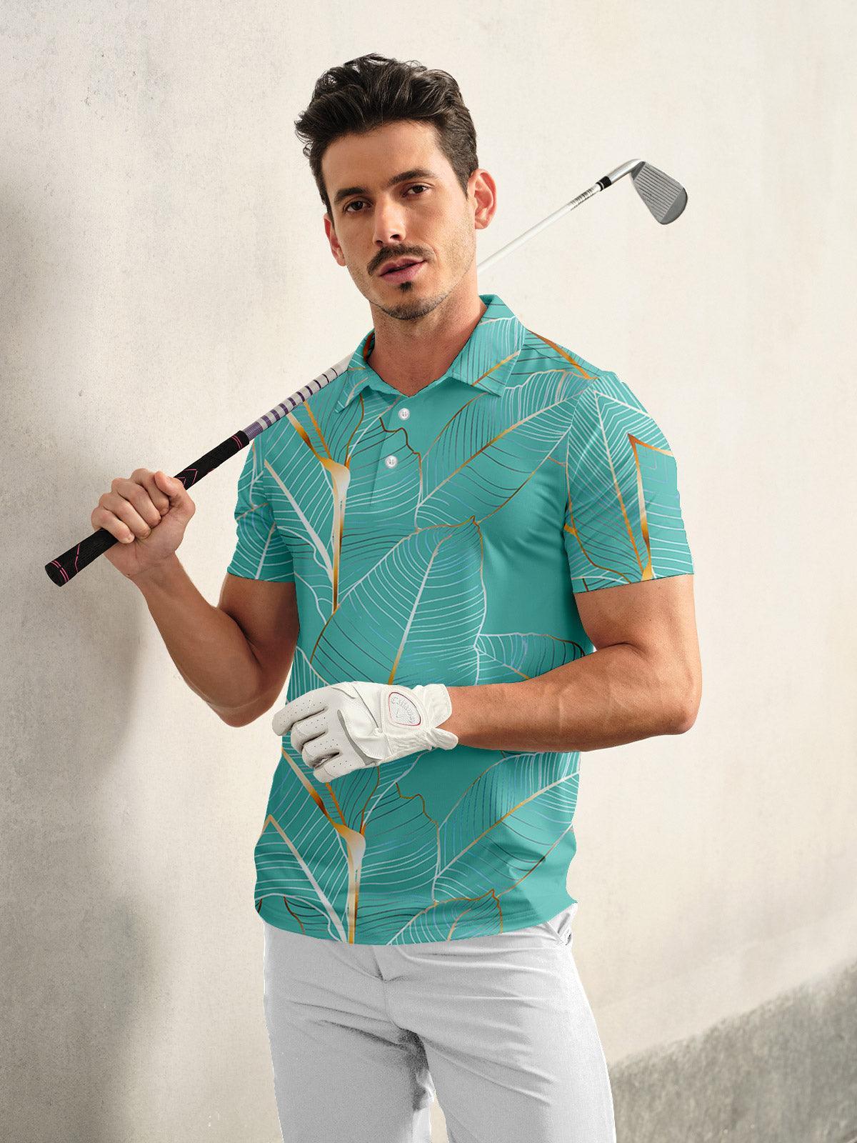Hyped-up Tropical Men's Polo Top UPF50+