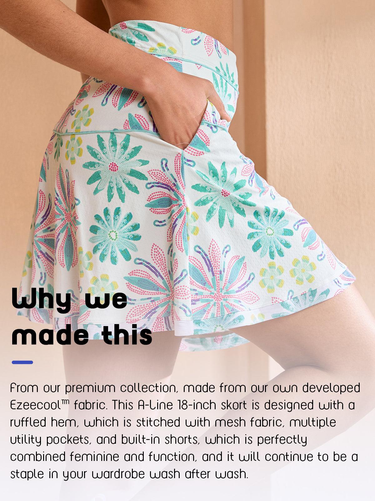 Premium 18.5 Inch A-Line Skort UPF50+