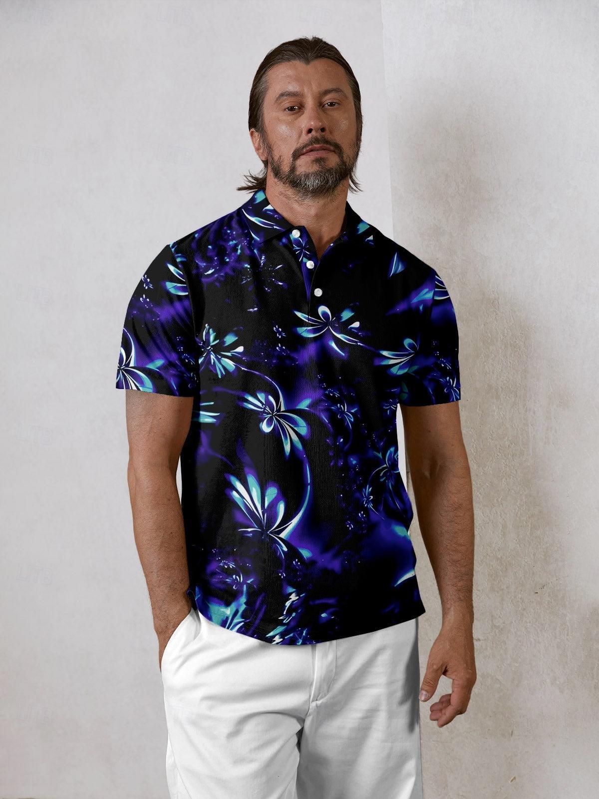 Botanical Energy Men's Polo Top UPF50+