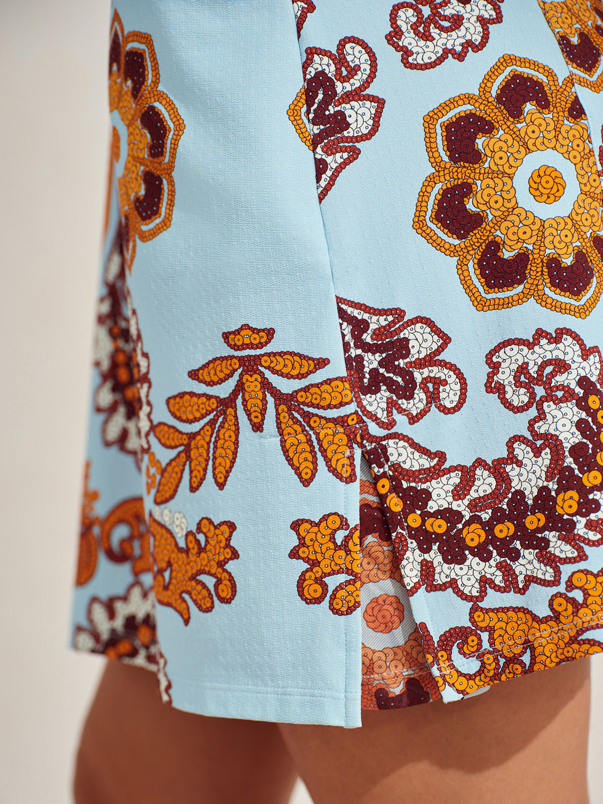 Premium Sleeveless Mock Neck 35.5 Inch Dress UPF50+