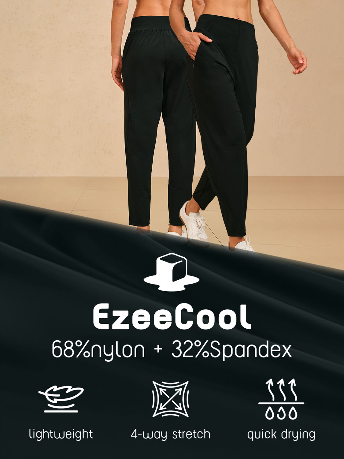More Than Basic 38 Inch Performance Ankle Pants