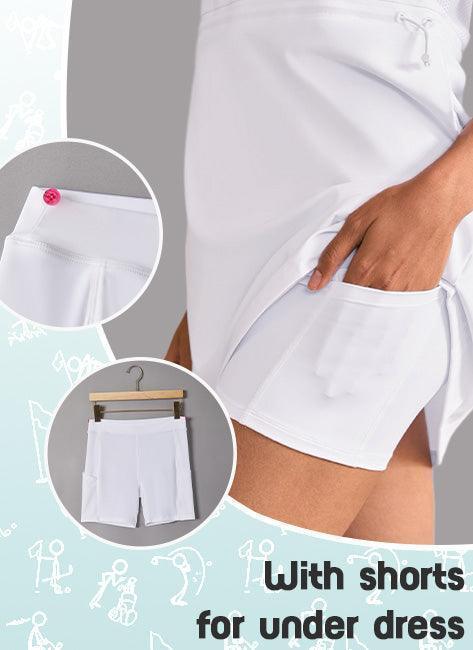 Premium Sleeveless Mock Neck 35.5 Inch Dress UPF50+