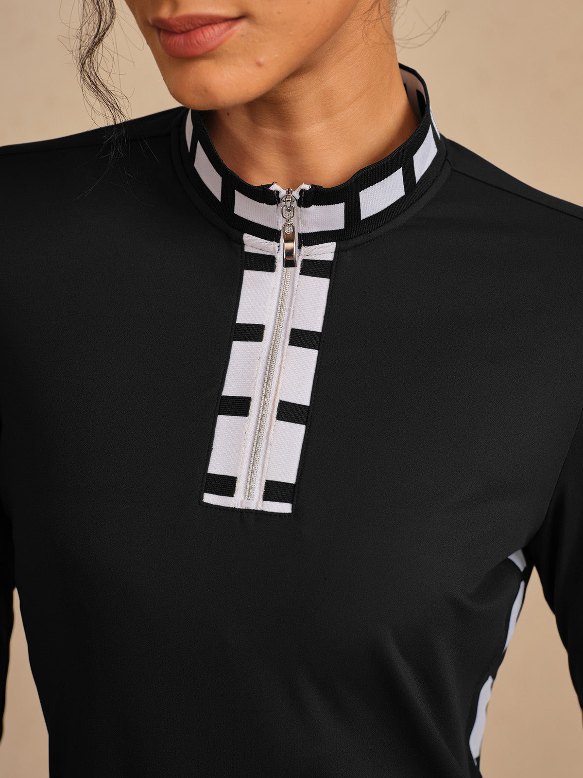 Navycore Color Block Mesh 36.5 Inch Dress UPF50+