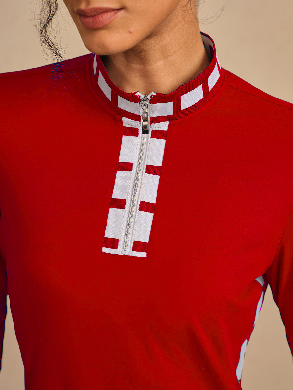 Navycore Color Block Mesh 36.5 Inch Dress UPF50+