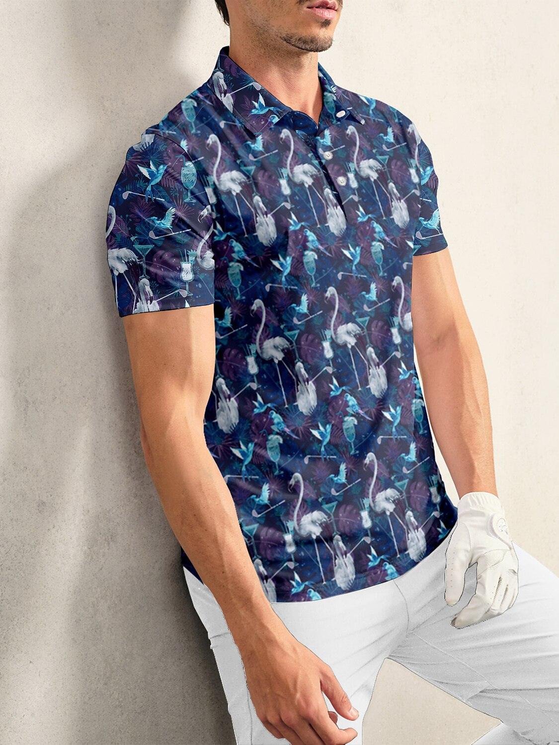 Wildlife Party Men's Polo Top UPF50+