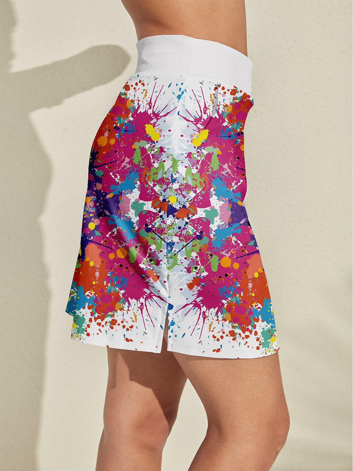 Inked Skins Silky 19 Inch High Waist Skort UPF50+