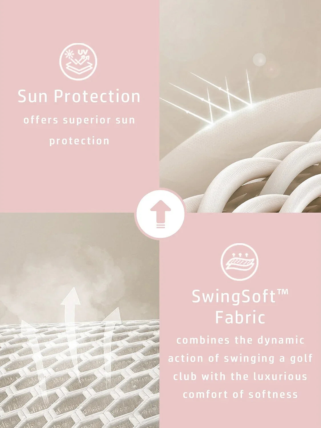 Hyper-prep Ruffle Golf Jacket Sun Protection