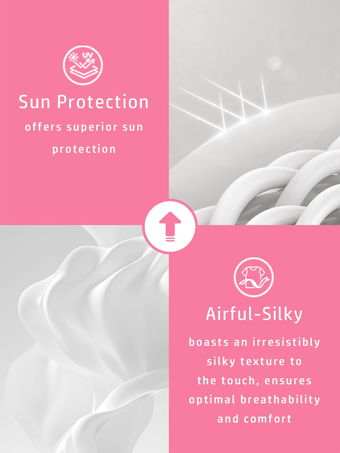 Botanical Energy Ruffle V-Neck Silky Polo Top UPF50+