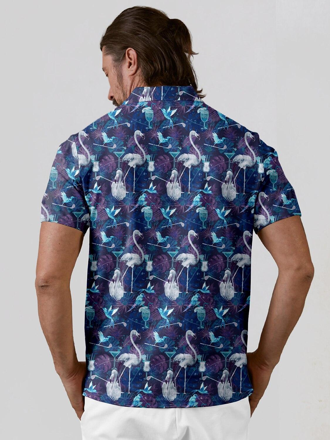 Wildlife Party Men's Polo Top UPF50+