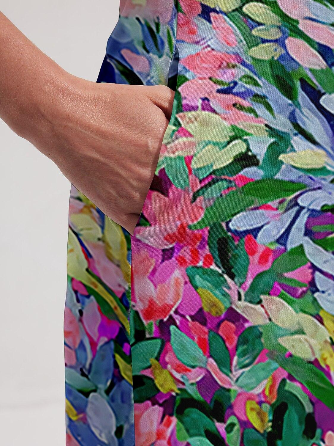 Botanical Energy Short Sleeve 36.5 Inch Dress UPF50+