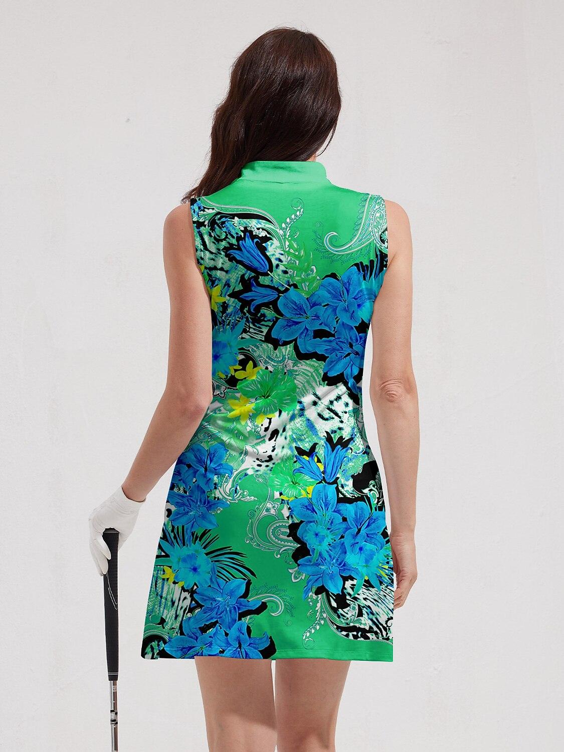 Hyped-up Tropical Sleeveless 36.5 Inch Dress UPF50+