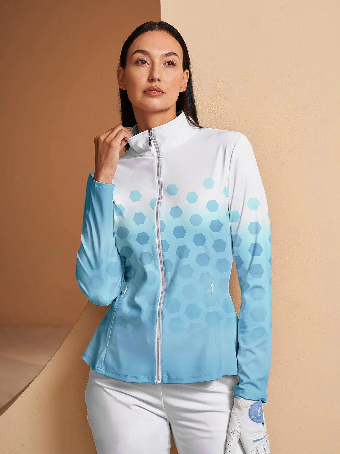 Hyper-prep Ruffle Golf Jacket Sun Protection