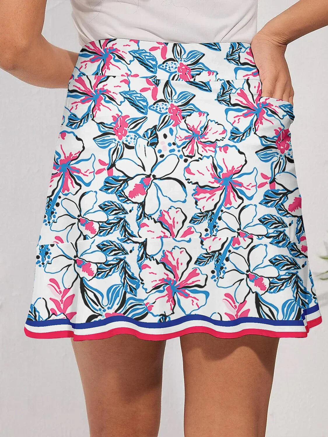 Botanical Energy 17 Inch Ruffle Skort UPF50+