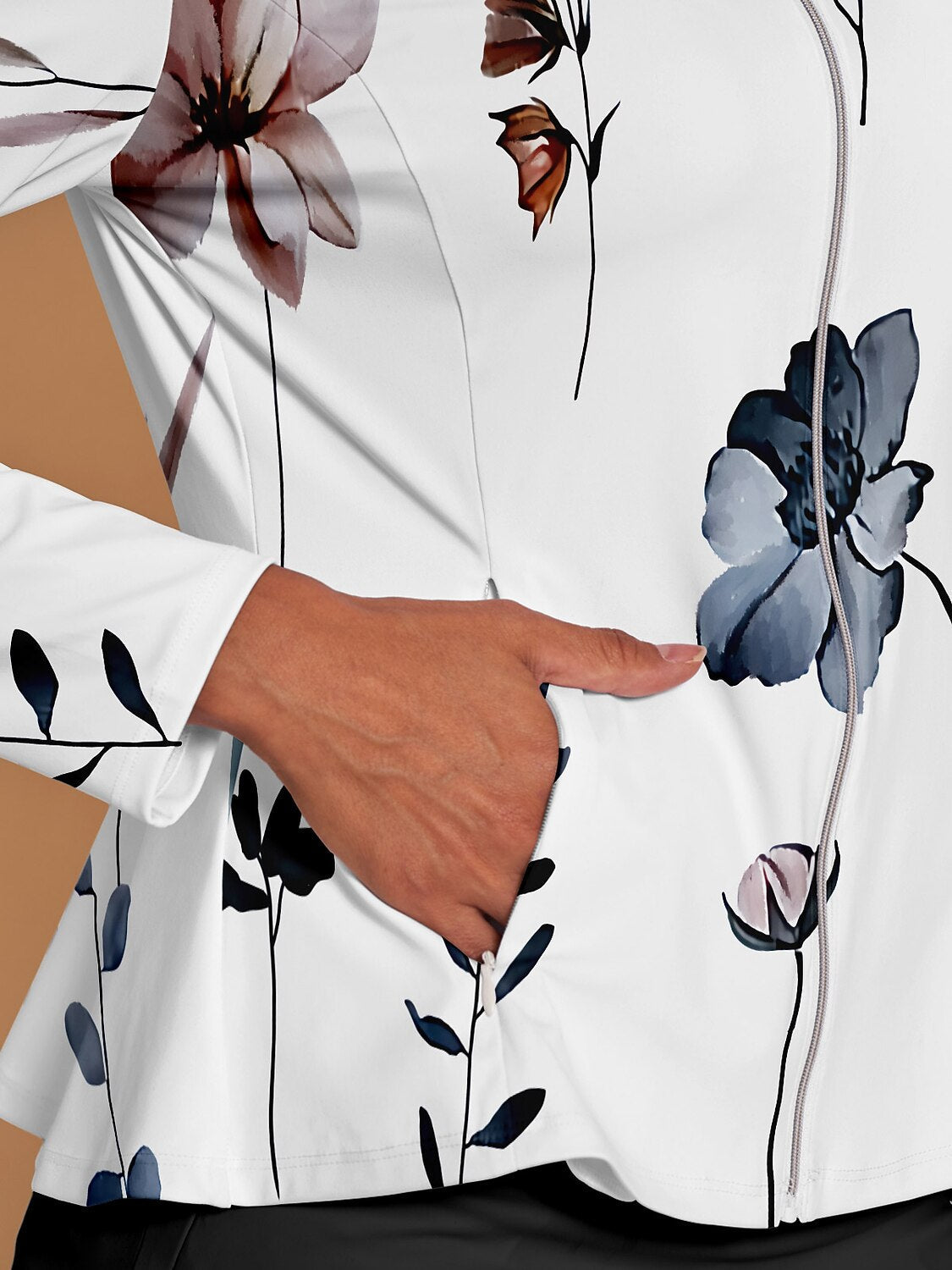 Botanical Energy Ruffle Golf Jacket Sun Protection