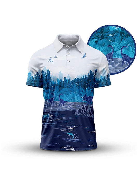 Wildlife Party Men's Polo Top UPF50+