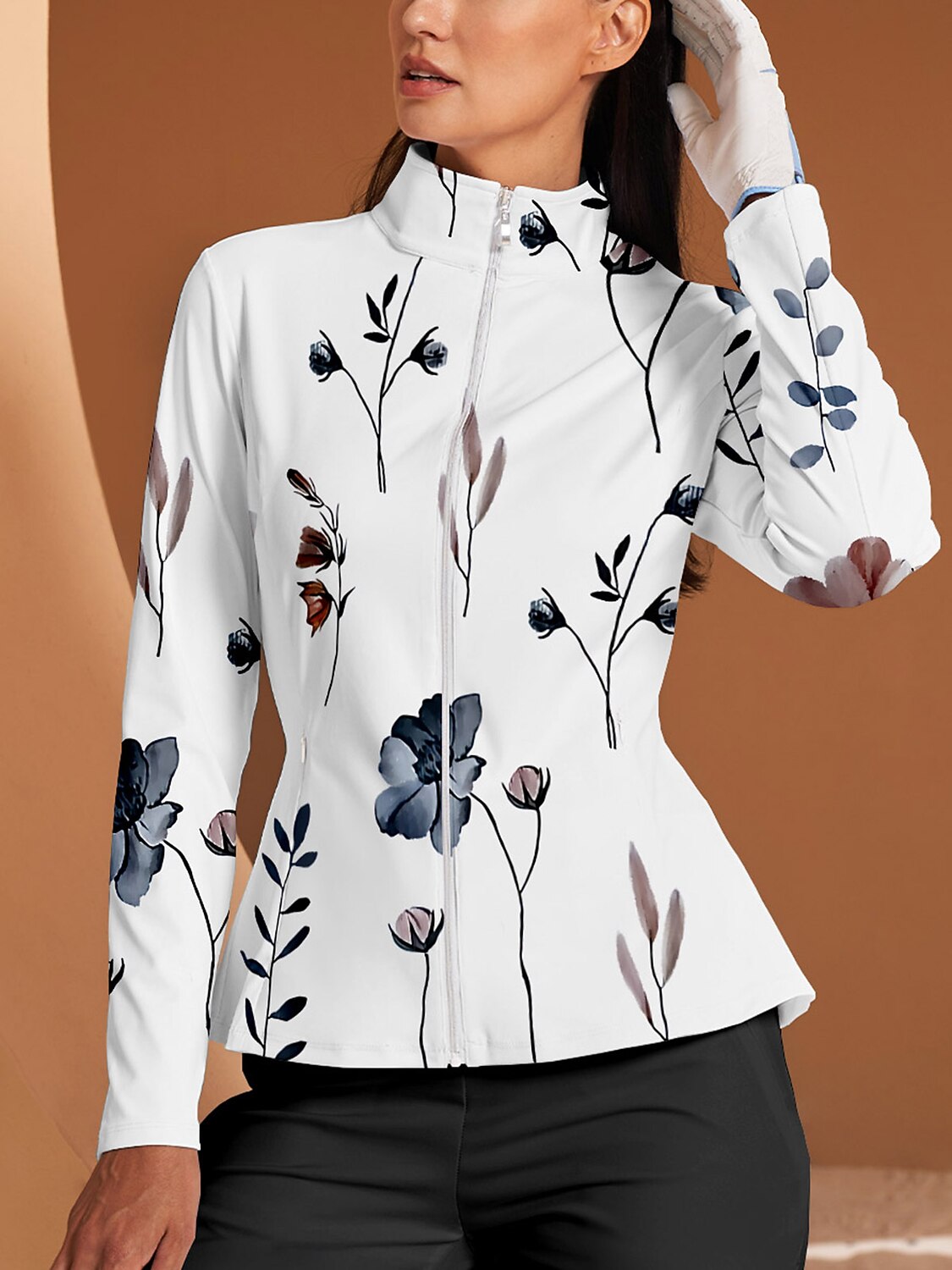 Botanical Energy Ruffle Golf Jacket Sun Protection