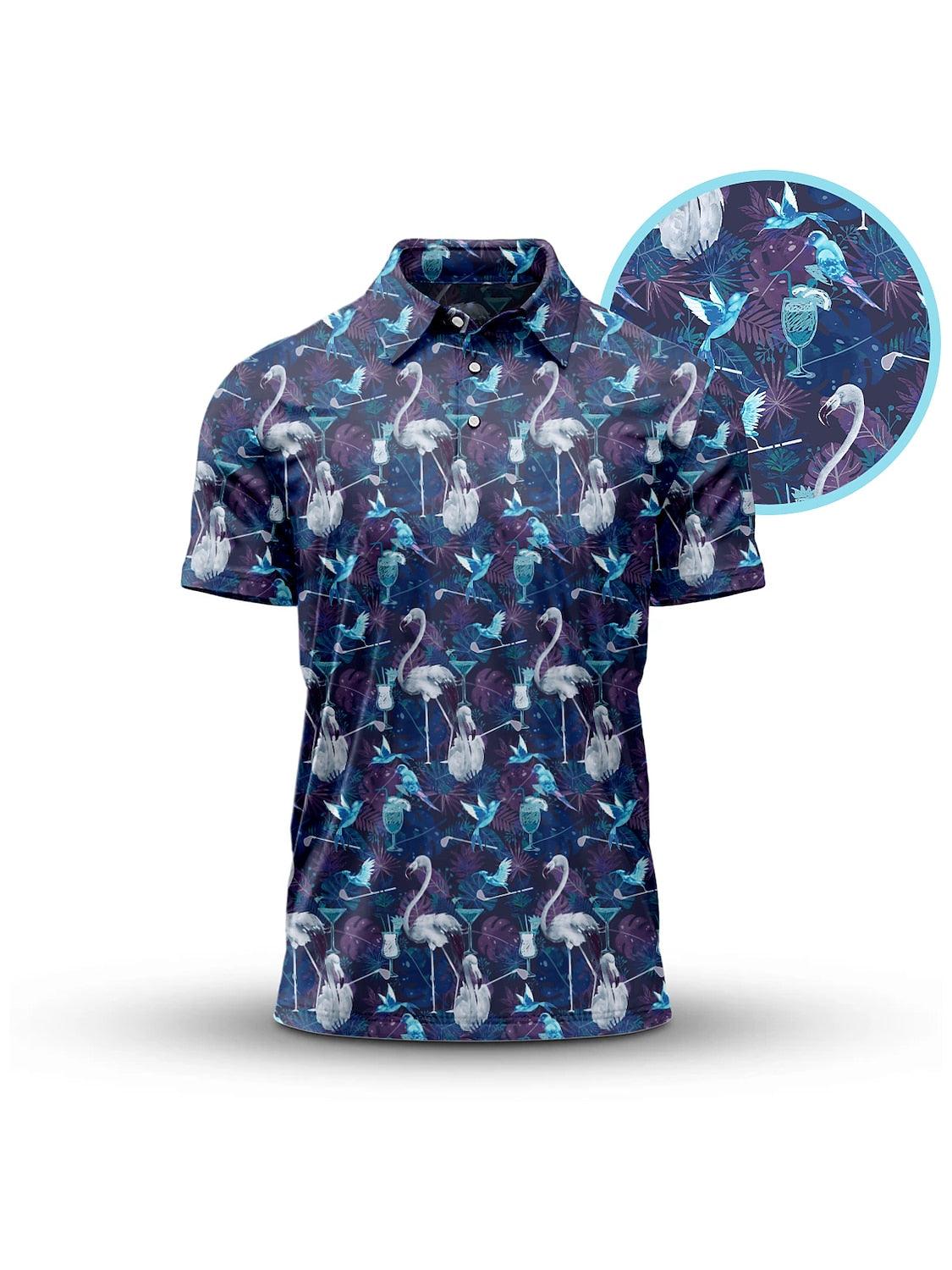 Wildlife Party Men's Polo Top UPF50+