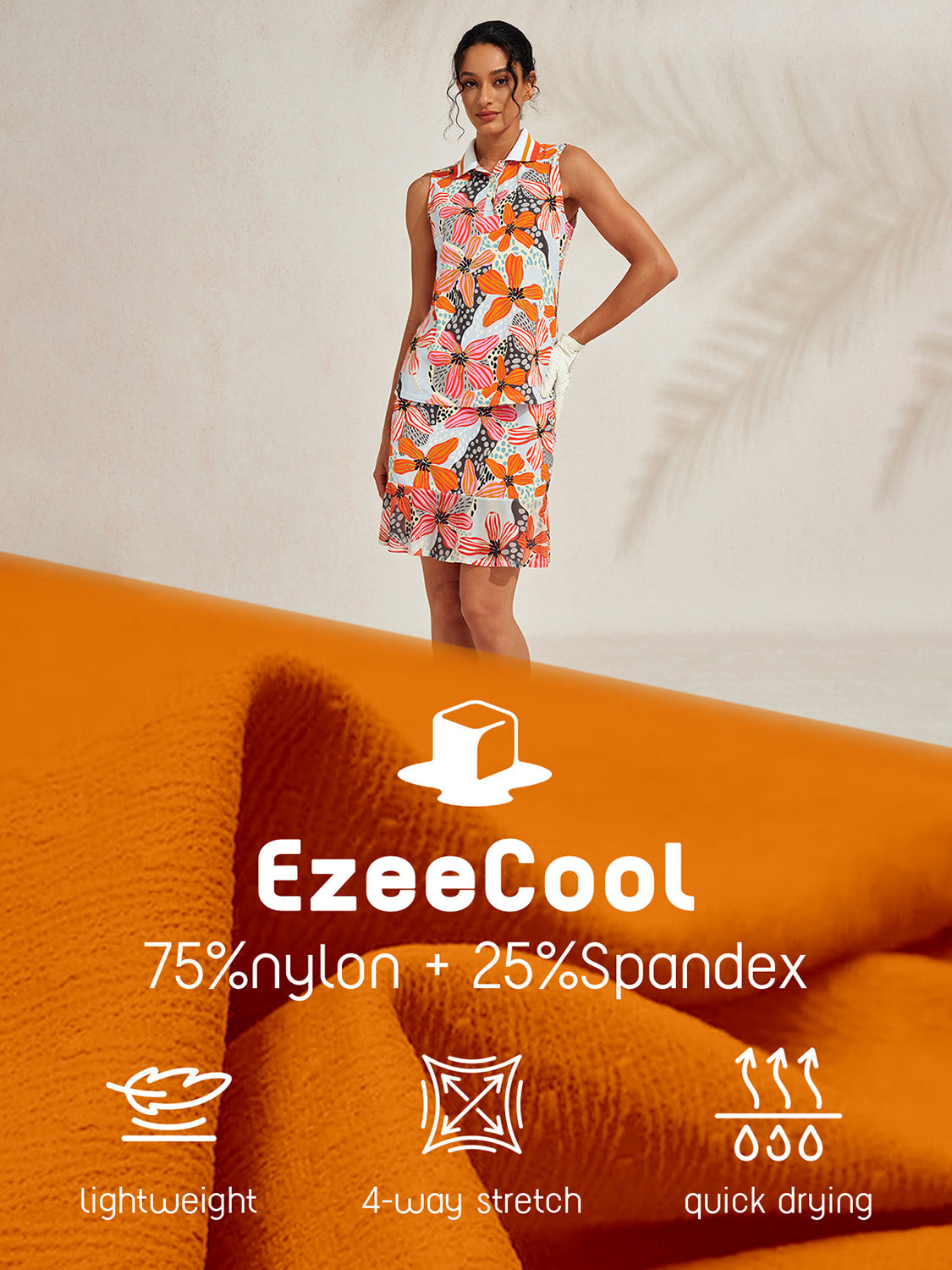 Premium Sleeveless Ribbed Collar Polo UPF50+