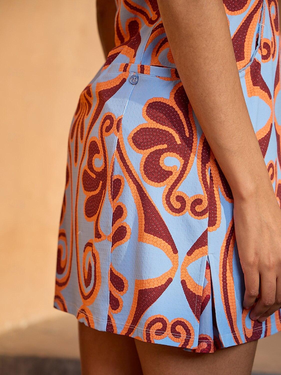 Premium Sleeveless Mock Neck 35.5 Inch Dress UPF50+