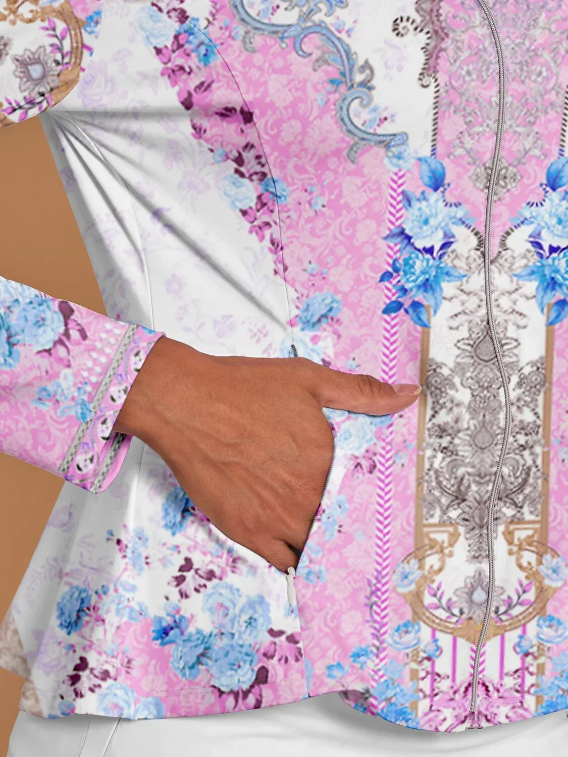 Botanical Energy Ruffle Golf Jacket Sun Protection