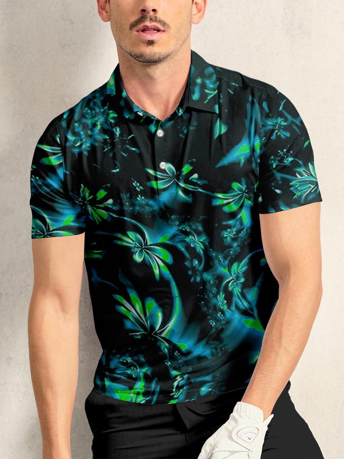 Botanical Energy Men's Polo Top UPF50+