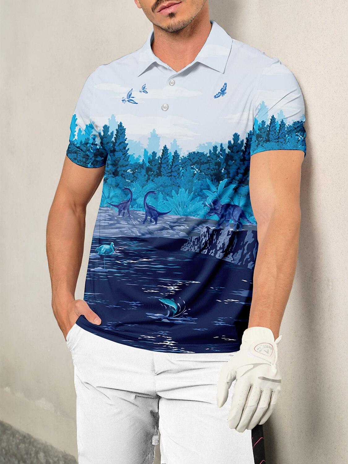 Wildlife Party Men's Polo Top UPF50+