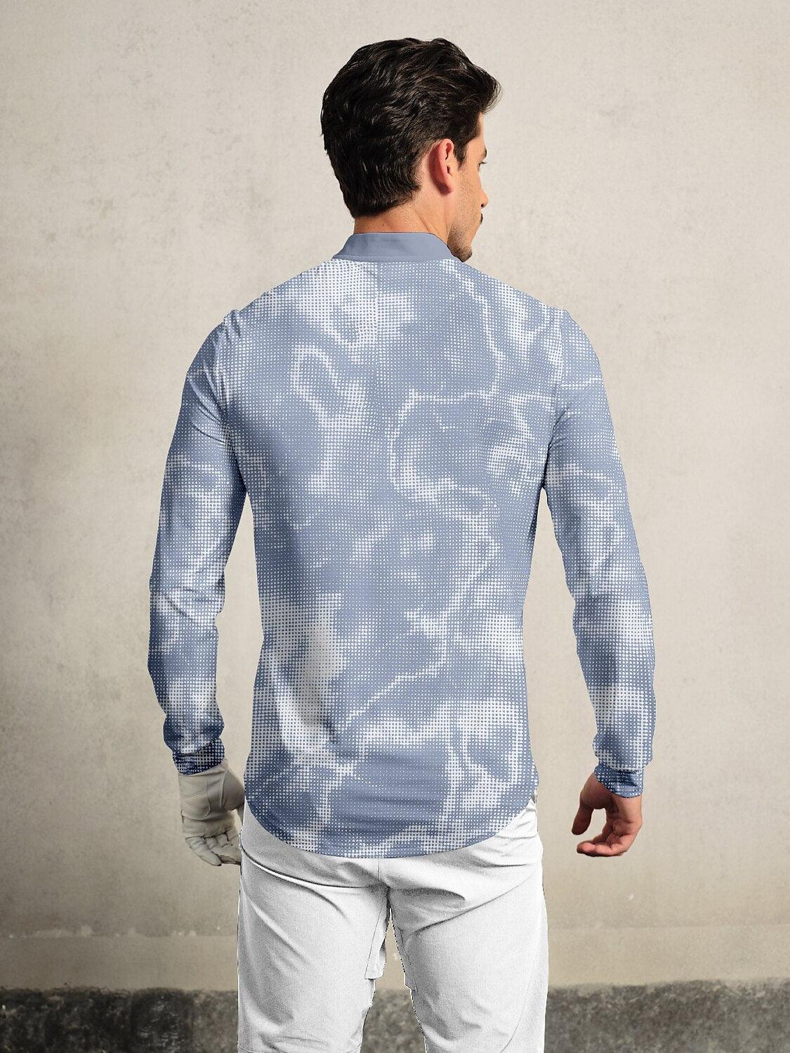 Inked Skins Men's Golf Henley Shirt UPF50+