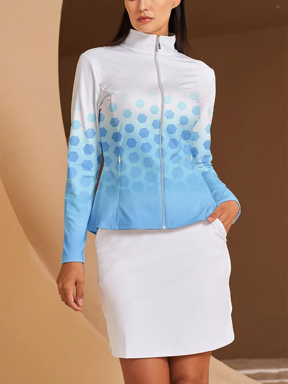Hyper-prep Ruffle Golf Jacket Sun Protection