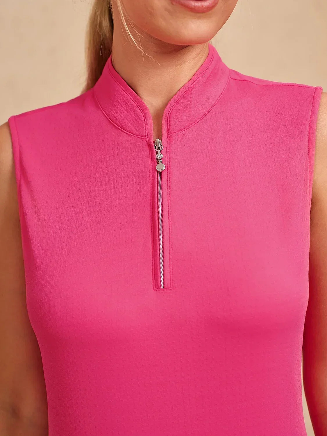 Premium Sleeveless Asymmetrical Trimmed 36.5 Inch Dress UPF50+