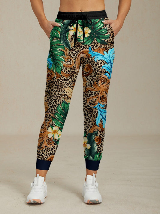 Wildlife Party 26.5 Inch Drawstring Ankle Pants