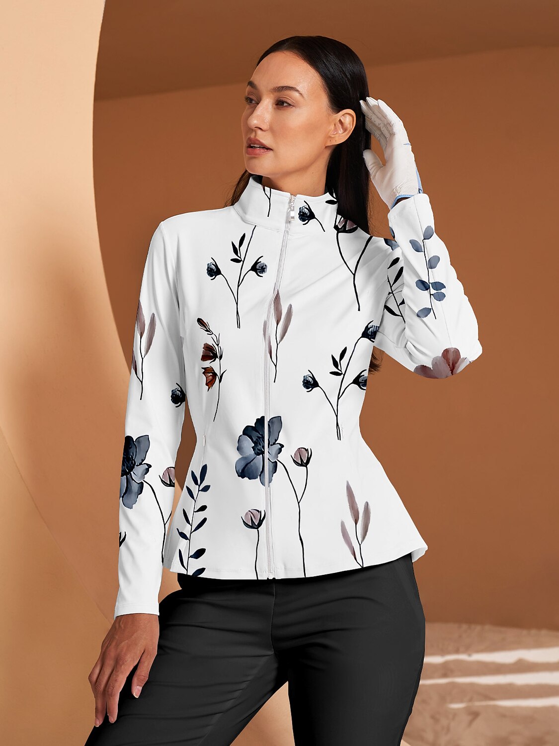 Botanical Energy Ruffle Golf Jacket Sun Protection