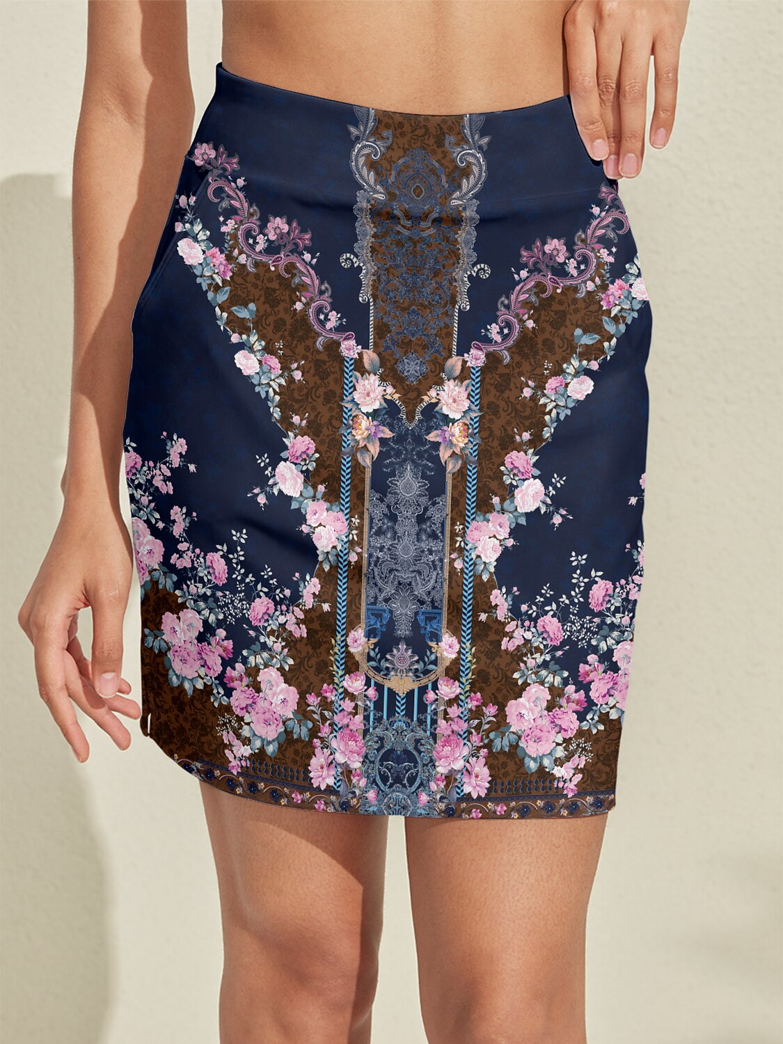 Pretty Feminine Silky 19 Inch High Waist Skort UPF50+